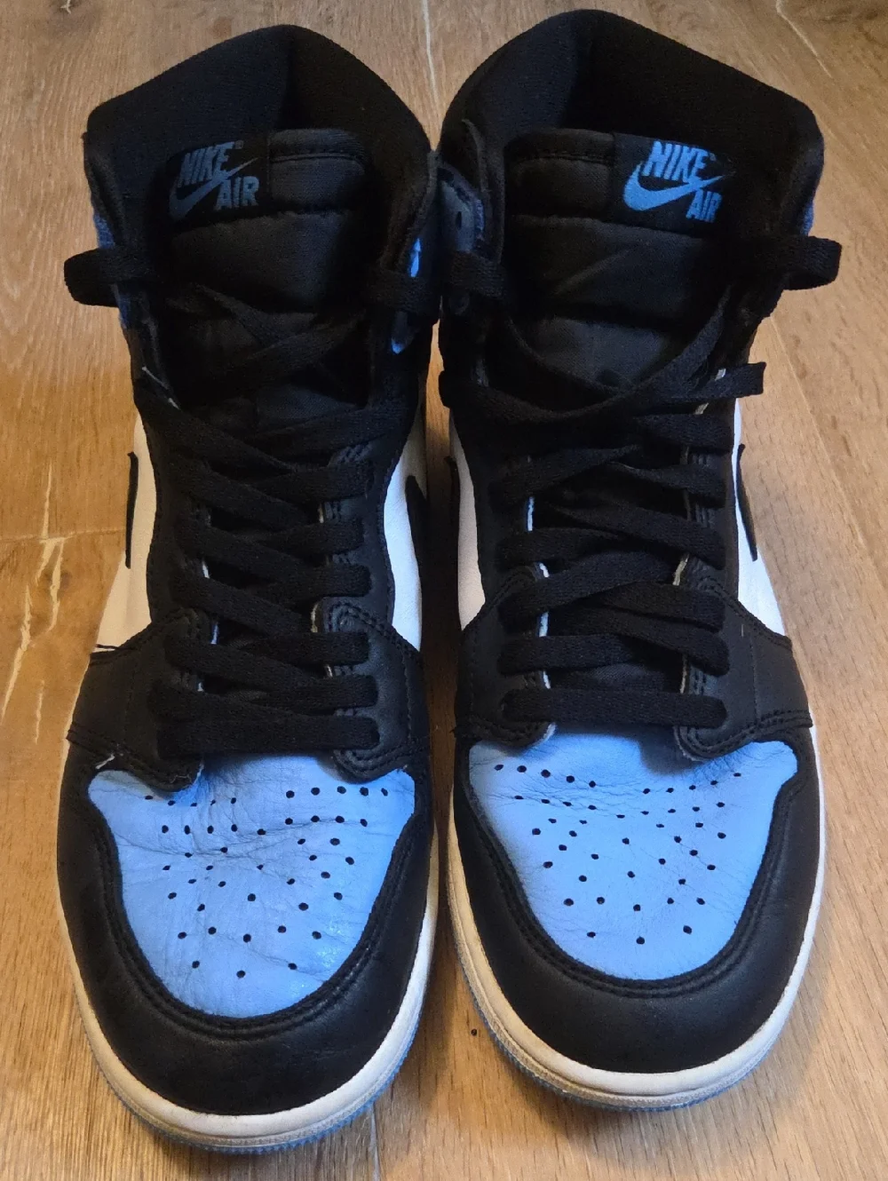 Nike Air Jordan 1 Retro High OG University Blue UNC Toe Men's DZ5485-400 9.5